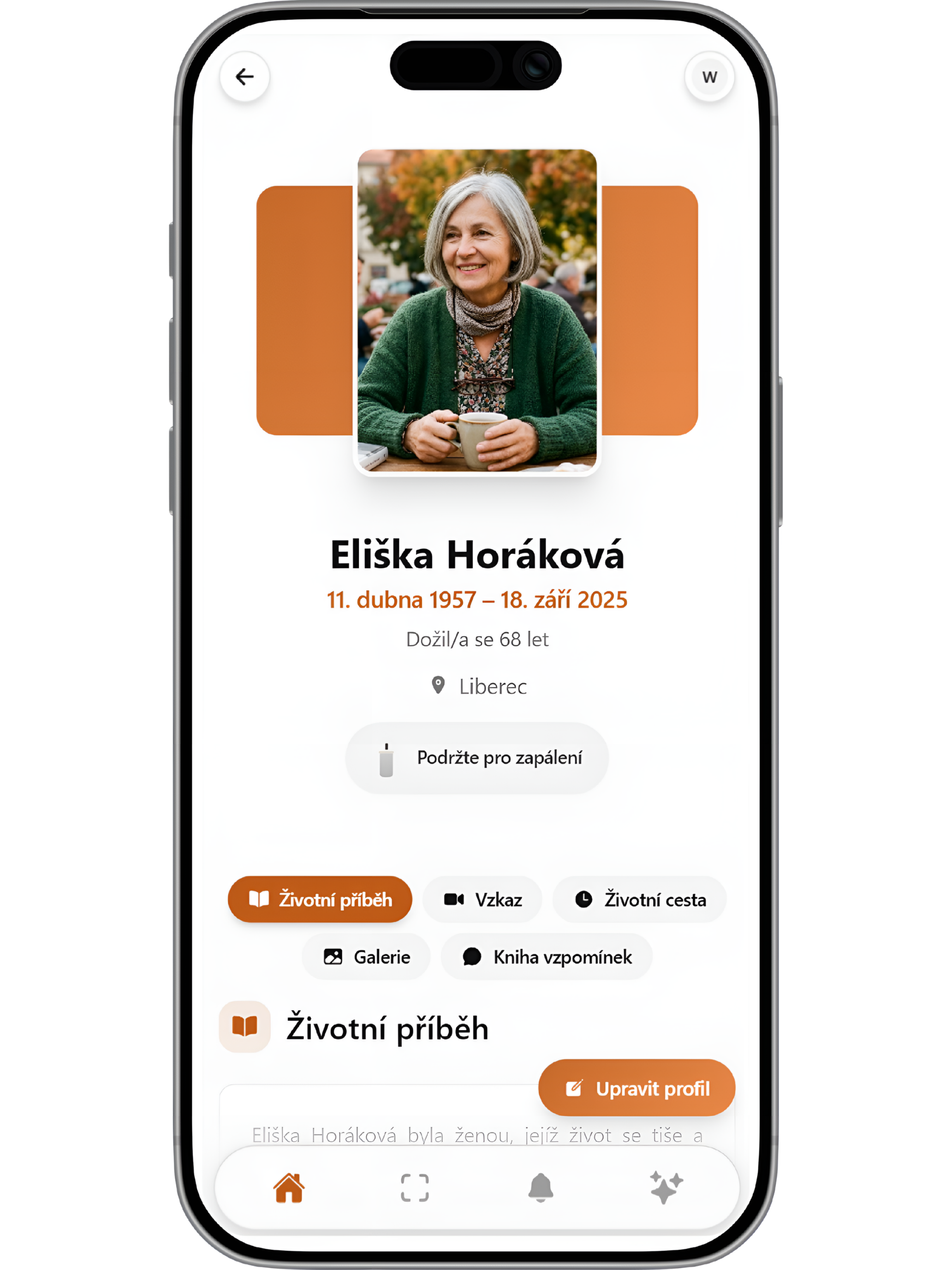 QR kód na hrob a náhrobek Relicodes